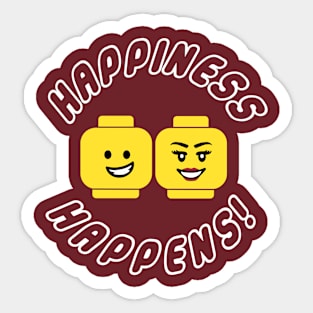 Happiness Happens! Sticker